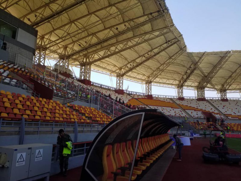 هواداران در ورزشگاه فولاد آره نا در فینال جام حذفی