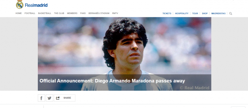 زنده؛ جهان فوتبال در شوک درگذشت مارادونا 1