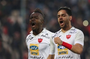گل پرسپولیس به فولاد توسط گادوین منشا