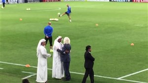 اختصاصی:خوش و بش شفر با دوستان قدیمی در العین