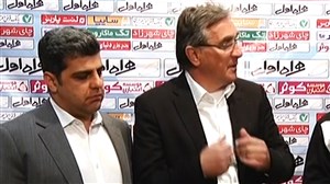 کنفرانس خبری بعد از بازی پدیده - پرسپولیس