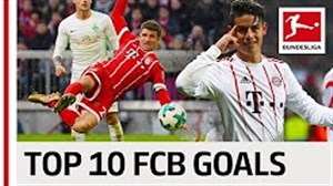 10 گل برتر بایرن مونیخ در بوندسلیگا فصل 18-2018