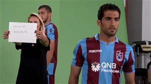 پشتصحنه تصویربرداری از بازیکنان ترابزون اسپور