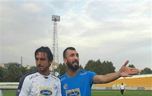 چشمی در تمرین آبی ها پا به توپ شد