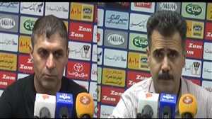 کنفرانس خبری مربیان فولاد خوزستان و نفت مسجد سلیمان