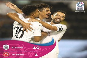 پیروزی 10 بر 1 السد قطر (حریف استقلال) در مقابل العربی