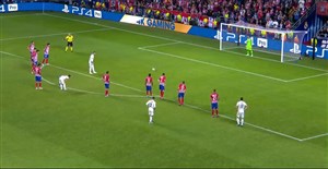 گل دوم رئال مادرید به اتلتیکو (پنالتی-راموس)