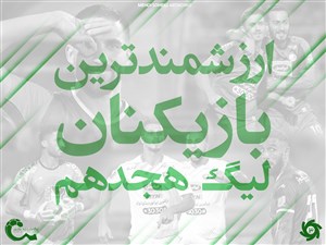 بررسی ارزشمندترین بازیکنان لیگ هجدهم (جدول)